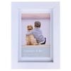 Frankie & Me Wooden Border 4x6'' Picture Frame Home/Office Photo Decor White