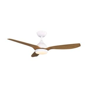 FanForce Revo Smart DC Ceiling Fan W/ LED Light & Remote 48in White/Oak