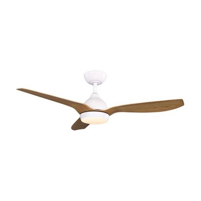 FanForce Revo Smart DC Ceiling Fan W/ LED Light & Remote 48in White/Oak