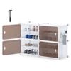 Costway Shoe Rack 4 Tier Shoe Storage Cabinet Shelf Closet Organizer