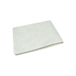 Damask Jacquard Polyester Tablecloth 180cm Round Rose Garden Cream