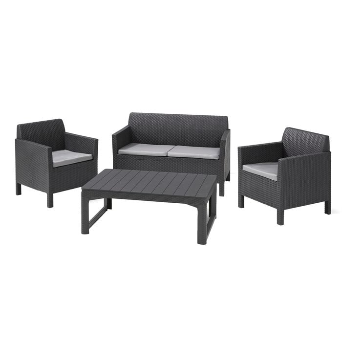 Keter Orlando Lounge Set With Adjustable Lyon Table