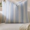 Gioia Casa 2-Pack Heritage Linear Woven Cushion Covers 45cm x 45cm - Sky