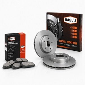 Basco Rear Brake Pads + Disc Rotors For Nissan X-Trail T32 W/O Electric Park Brake- BRK1039
