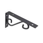Carinya 250 x 125mm Black Scroll Stayed Bracket