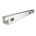 Think Fencing 127mm White PVC Line Post For 1200mm Wren Picket fence panel