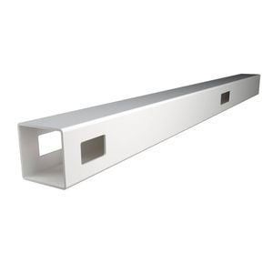 Think Fencing 127mm White PVC Line Post For 1200mm Wren Picket fence panel