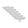 6x Partyware Single Pedestal Cake Stand Party Tableware 330mm Clear