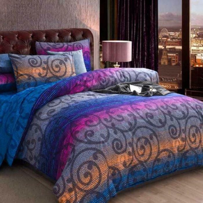 Dreamfields Single MANDALA OCEAN Design Soft Quilt Doona Duvet Cover Set