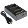 USB Battery Dual Charger for Nikon EN-EL3e D50 D70 D70s D80 D90 D100 D200 D300 D300s D700 Camera