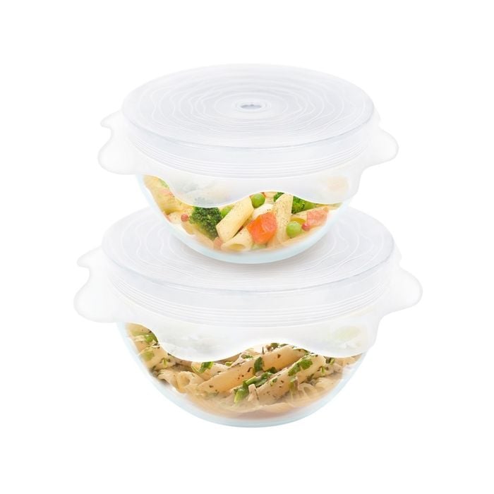 8pc Grand Fusion Vented Silicone Microwave Stretchy Food Container Covers Set