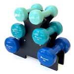 METEOR 2kg-3kg-4kg Dumbbell Set with Storage Rack