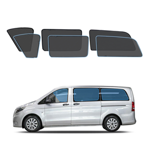 AUSGO Magnetic Window Sun Shade for Mercedes-Benz Vito / Valente 2015-Onwards 6-Piece Set Car Shades