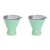 2PK Annabel Trends 250ml Stainless Steel Double Walled Cocktail Cup Gelato Mint