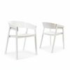 Selena 2pc Set Dining Chair Scandinavian White