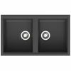Mondella Black Rumba Double Bowl Sink