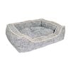 Rosewood 40 Winks Dog Sleeper Luxury Slate And Oatmeal Square Pet/Dog Bed 68cm