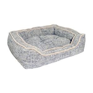 Rosewood 40 Winks Dog Sleeper Luxury Slate And Oatmeal Square Pet/Dog Bed 68cm