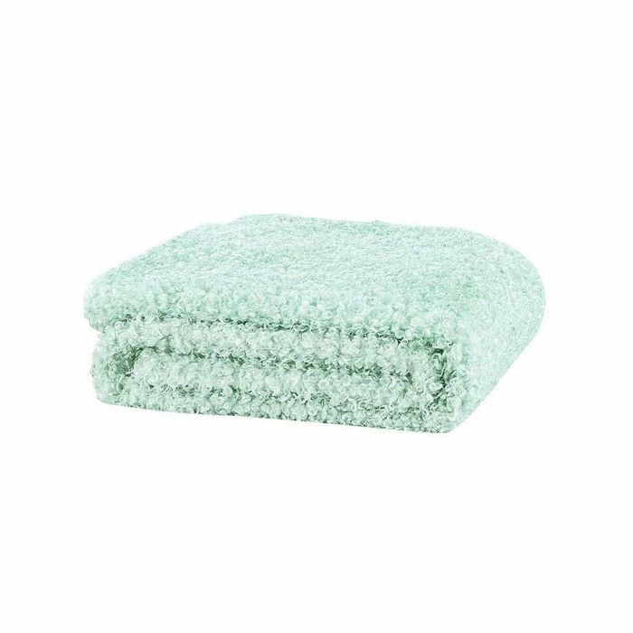 J.Elliot Lyla Faux Sheep Fur Throw Rug Mint