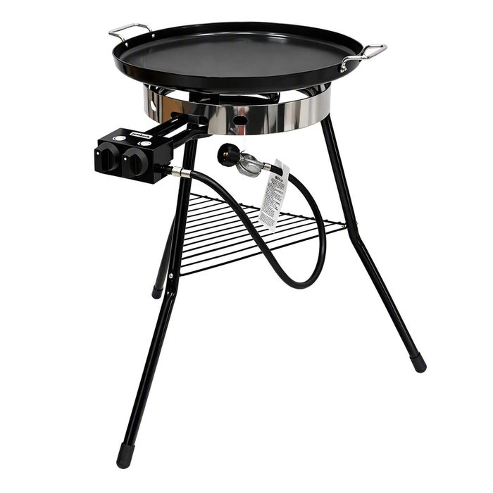 Jumbuck 56cm Portable Paella Kit Dual Gas Burner