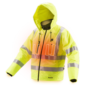 Makita Medium Hi-Vis Heated Jacket - Skin Only