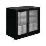 Polar G Series Counter Back Bar Cooler with Sliding Doors 208Ltr