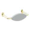 Nero Mecca Care DDA Toilet Backrest Brushed Gold