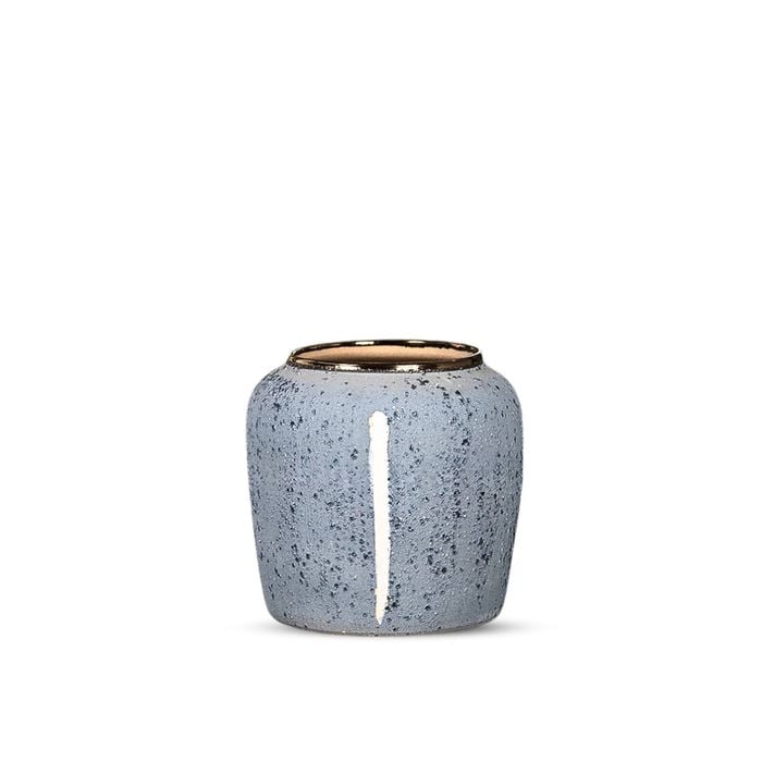 SOGA 21x22cm Ceramic Vase – Grey