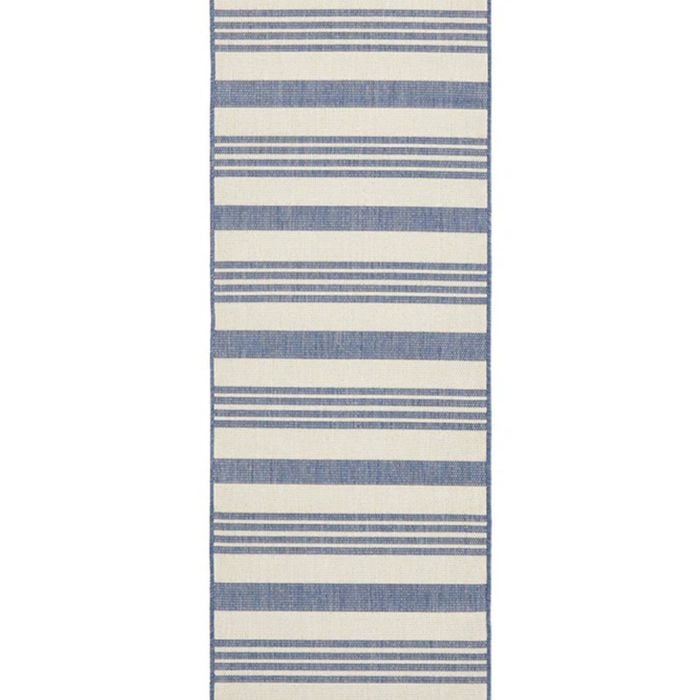 The Rug Connection Seabrook Drift Blue 400x80cm Rug
