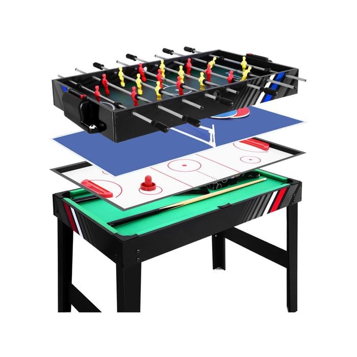 4-In-1 Game Table Soccer Foosball Pool Hockey Table