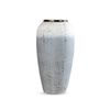 SOGA 35cm Tall White and Grey Ceramic Flower Vase
