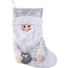 LVD Stocking Santa Silver Seasonal Christmas Decoration