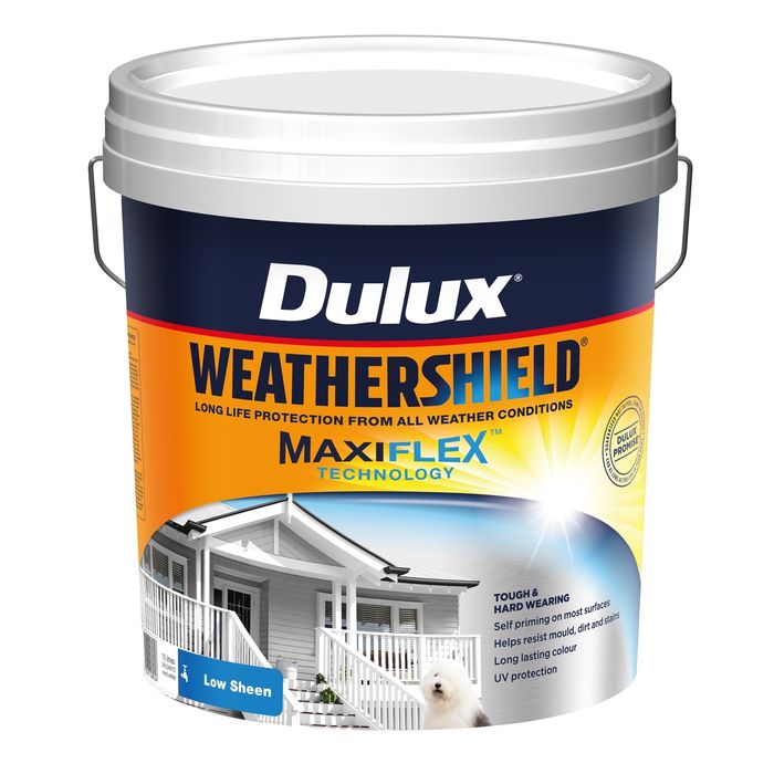 Dulux 15L Vivid White Low Sheen Weathershield Exterior Paint - Bunnings ...