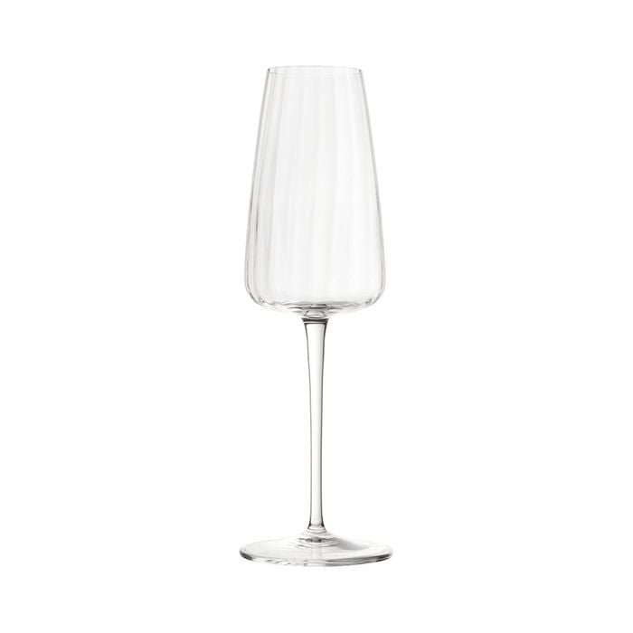 Luigi Bormioli Optica Set Of 4 Flutes 210ml