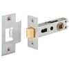 Gainsborough 980 Series Rectangular Face Tubular Latch 60mm Backset Universal Strike Satin Chrome