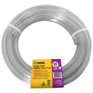 Pope 25mm x 3m Clear Vinyl Tubing
