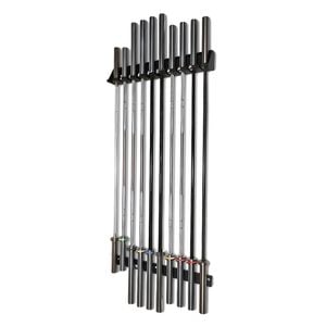 Partenope Fitness 10 pcs Wall Mounted Barbells Rack