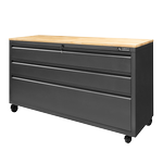 Pinnacle 910 x 1600 x 540mm 3 Drawer XL Timber Top Storage Unit