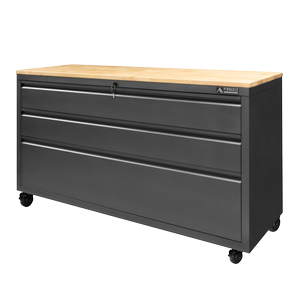 Pinnacle 910 x 1600 x 540mm 3 Drawer XL Timber Top Storage Unit