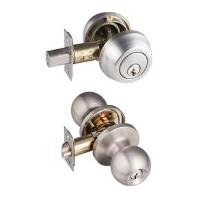 Schlage Satin Stainless Steel Regent Series Denver Combination Set