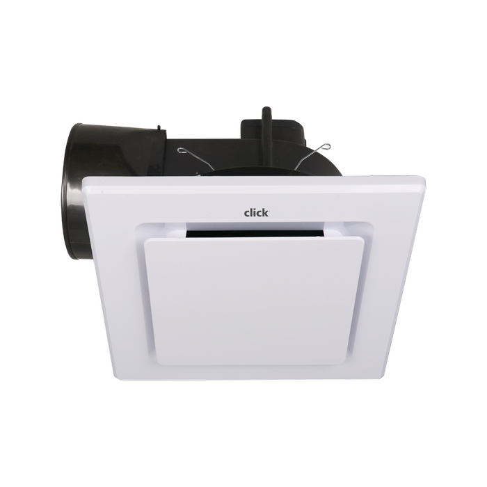 Click 250mm White Ducted Exhaust Fan - Square