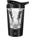 NNEOBA 350ML Electric Protein Shaker Bottle USB Mixing Cup Black