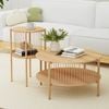 Artiss Coffee Table 2pc Set Wood