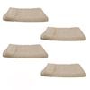 Renee Taylor 650TC Aspiree Set of 4 Egyptian Cotton Hand Towels 40 x 60 cm Beige