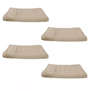 Renee Taylor 650TC Aspiree Set of 4 Egyptian Cotton Hand Towels 40 x 60 cm Beige