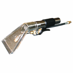 XPower 4" Stainless Steel Upholstery Tool with Clear Head and External Jet