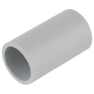 DETA 25mm Grey PVC Conduit Plain Coupling - Single Pack