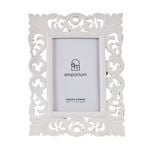 Emporium Iris Resin Photo Frame 5x7" White