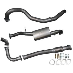 Ignite Exhausts Turbo Back for Nissan GU Patrol 4.2L Turbo Diesel Wagon 3" Muffler Raw Aluminised Steel