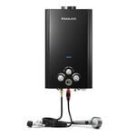 GASLAND 10L Tankless Gas Water Heater On-Demand Water System Outdoor Shower Black